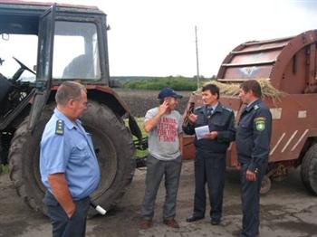 В рамках операции «Трактор» в Яльчикском районе проведен совместный рейд инспекторами Гостехнадзора четырех районов